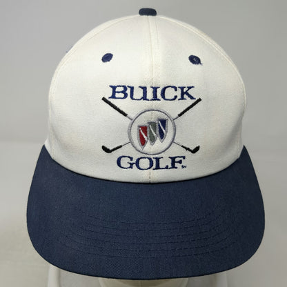 K-Products Snapback White Blue One Size Buick Golf Crossed Clubs Made in USA Hat