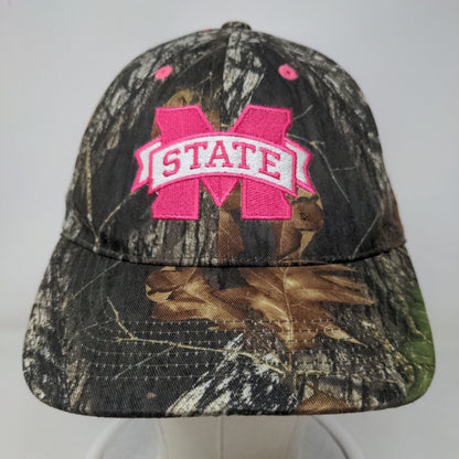 Captivating Headgear Women's Strapback Camo Hat Mississippi State Embroidered