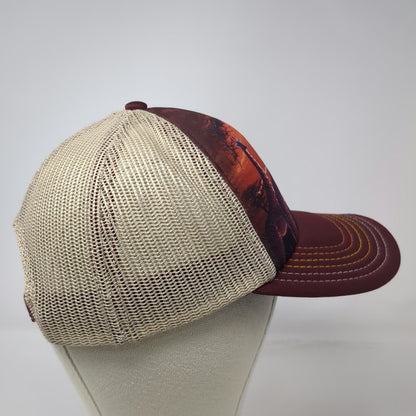 The Mountain Trucker Hat Purple Beige One Size Giraffe Sunset Savanna Wildlife
