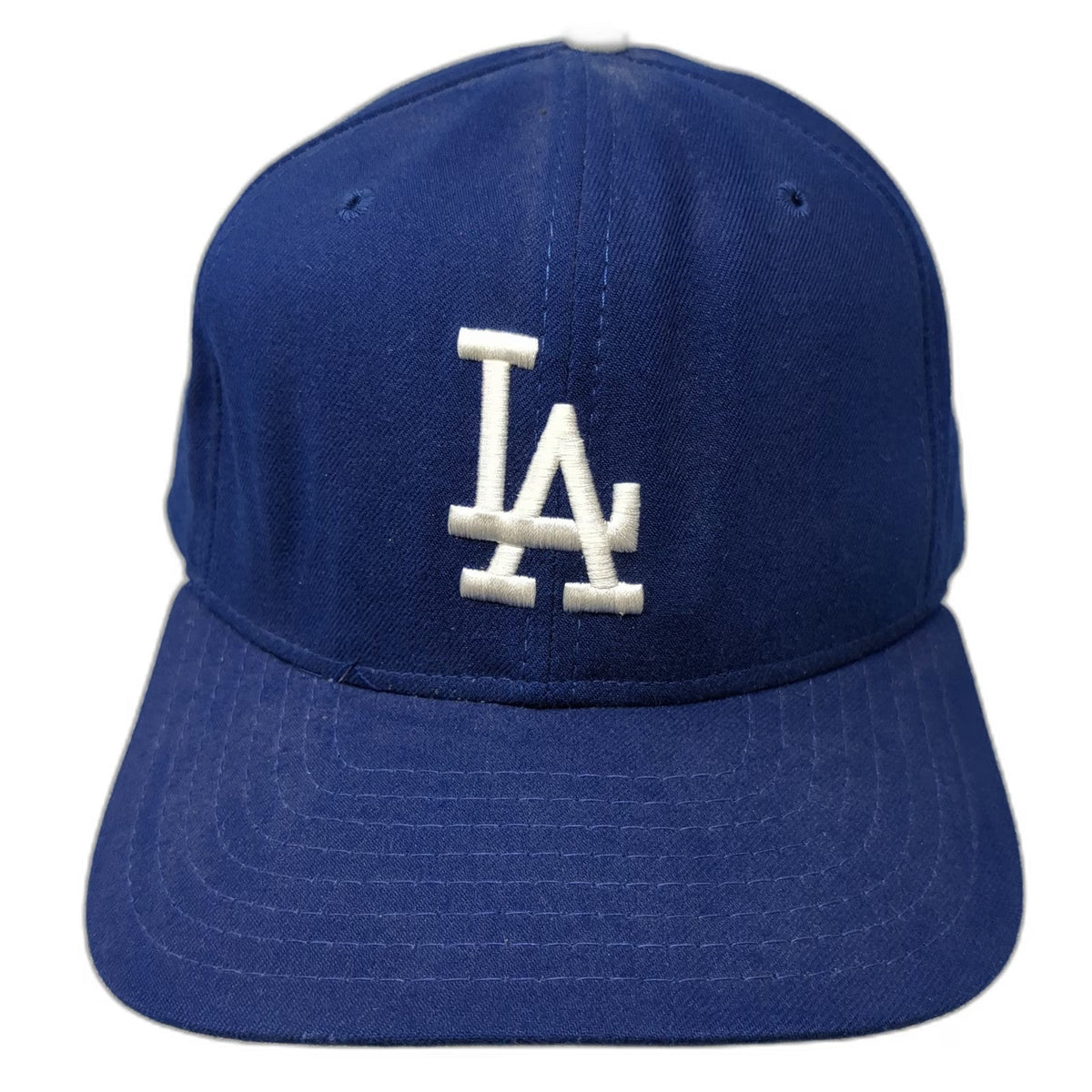 New Era Los Angeles Dodgers MLB Snapback Hat Blue M/L Made USA Vintage Pro Model