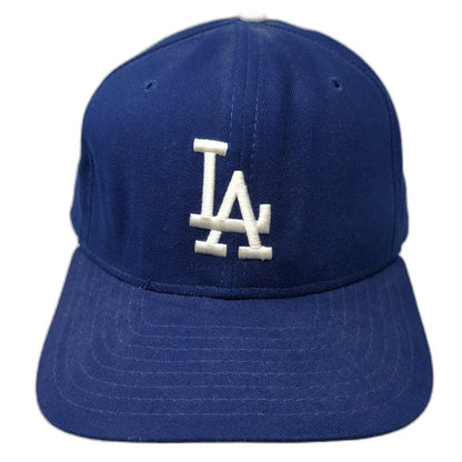 New Era Los Angeles Dodgers MLB Snapback Hat Blue M/L Made USA Vintage Pro Model