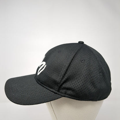 WV Adult Strapback Hat Black One Size Adjustable Embroidered Augusta Sportswear