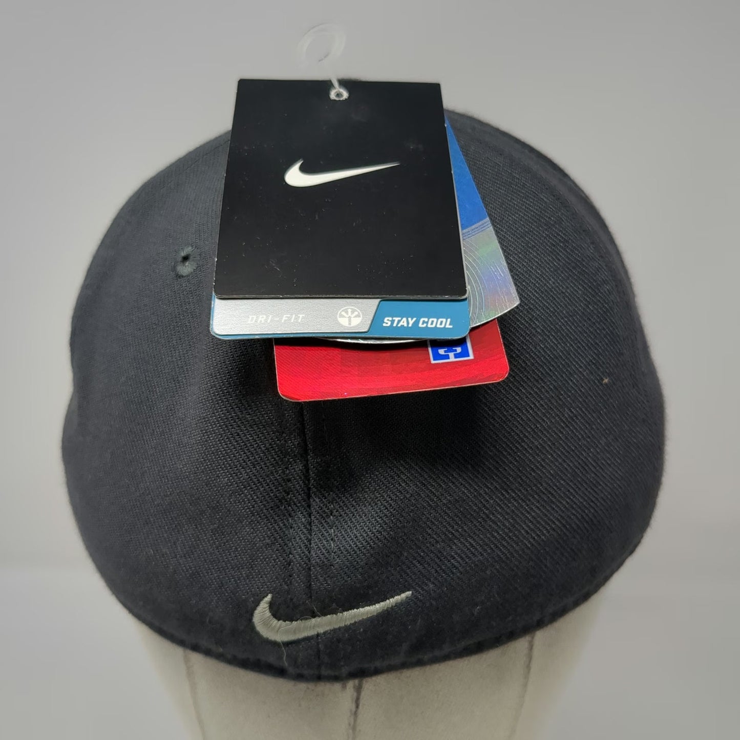 Boise State Broncos NCAA Nike Cap Gray L Dri-Fit Fitted Hat Flat Brim Stretch