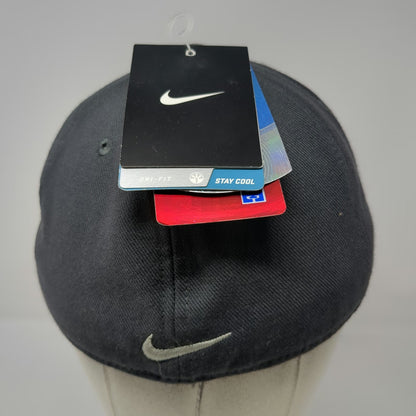 Boise State Broncos NCAA Nike Cap Gray L Dri-Fit Fitted Hat Flat Brim Stretch