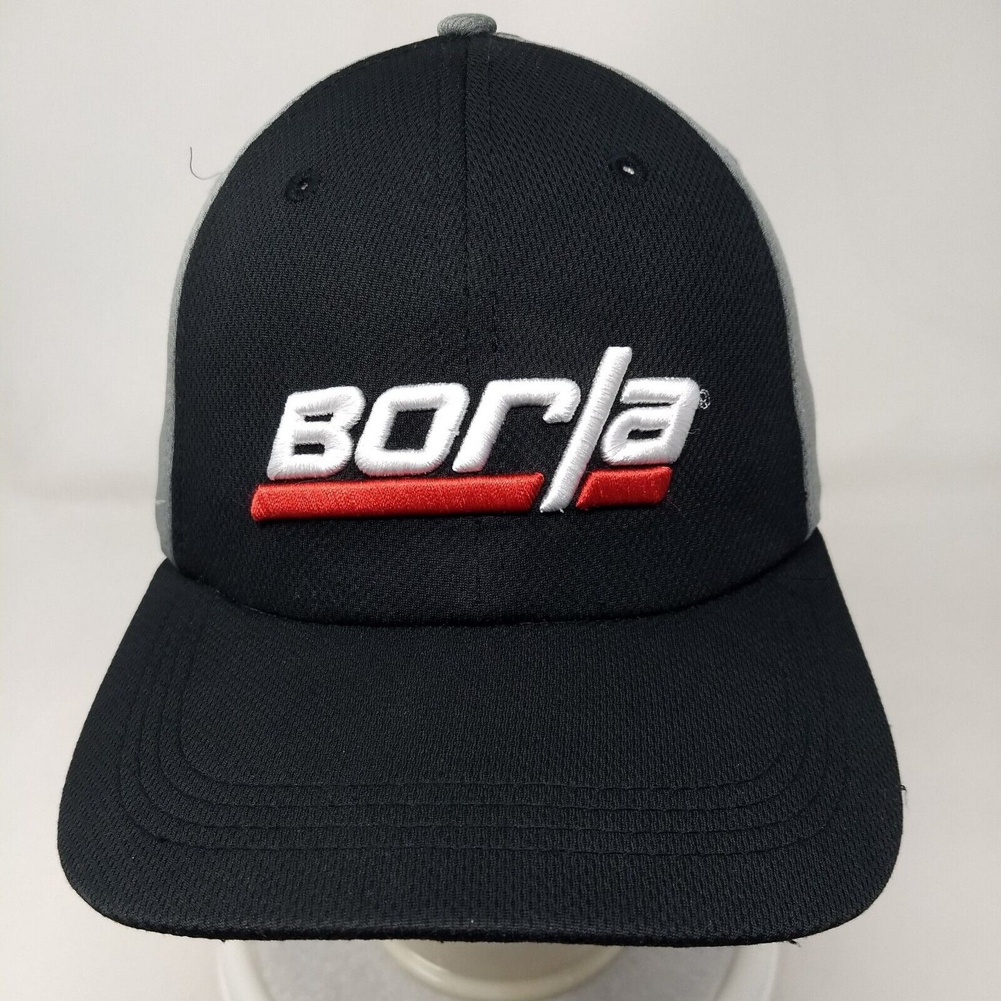Borla Strapback Hat Multi One Size Embroidered Colorblock 6 Panel