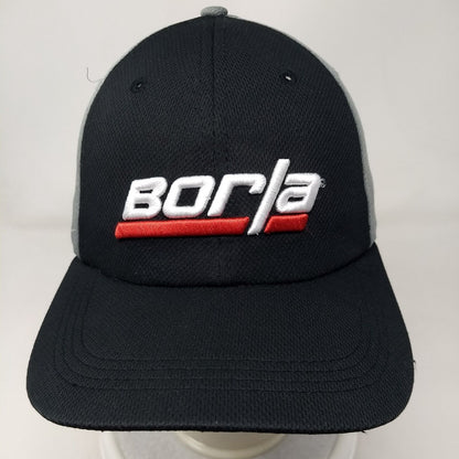 Borla Strapback Hat Multi One Size Embroidered Colorblock 6 Panel