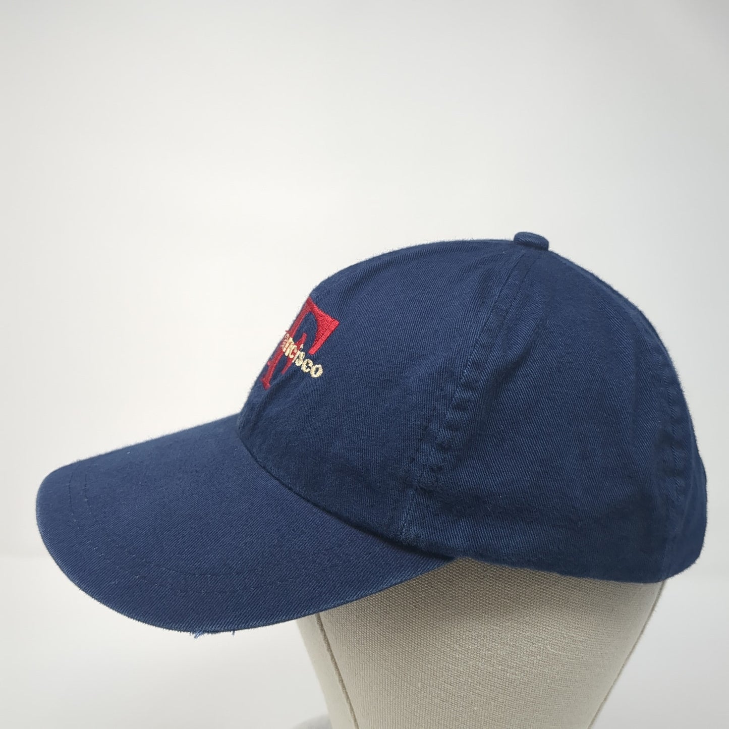 SF San Francisco Slideback Hat Blue One Size Adjustable Embroidered