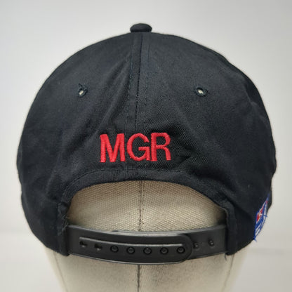 The Game Snapback Hat Black One Size Rams Hockey Green Underbrim MGR Embroidered