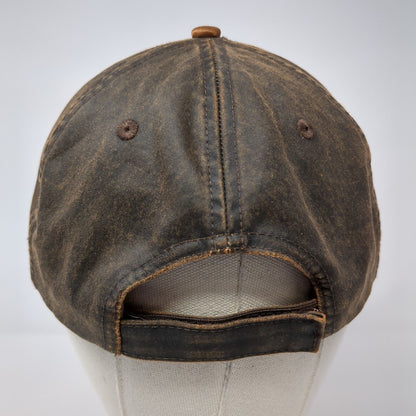 Idaho Forest Group Strapback Hat Brown One Size Adjustable Vented Holes 6 Panel