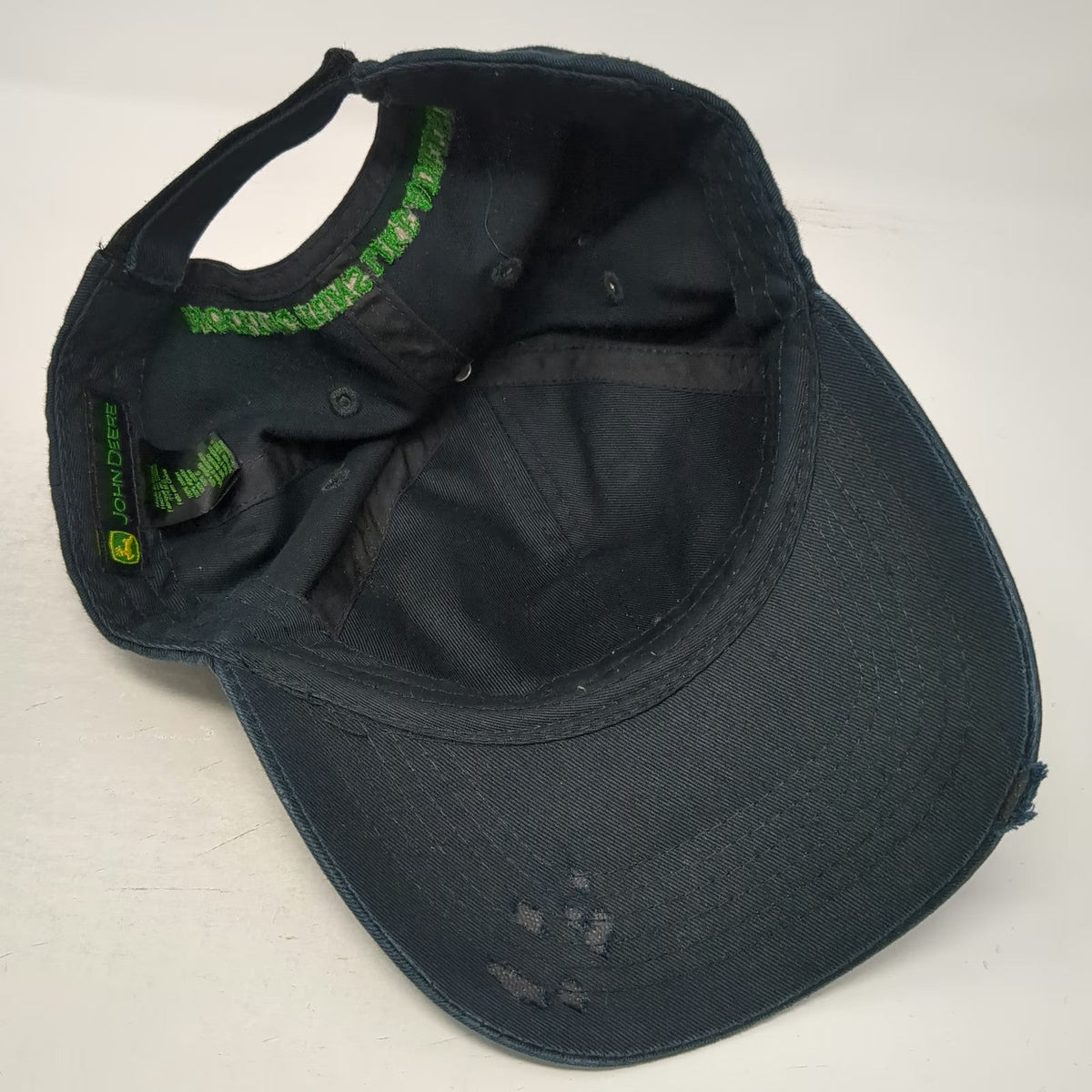 John Deere Baseball Cap Blue One Size Nothing Runs Like a Deere Strapback Hat