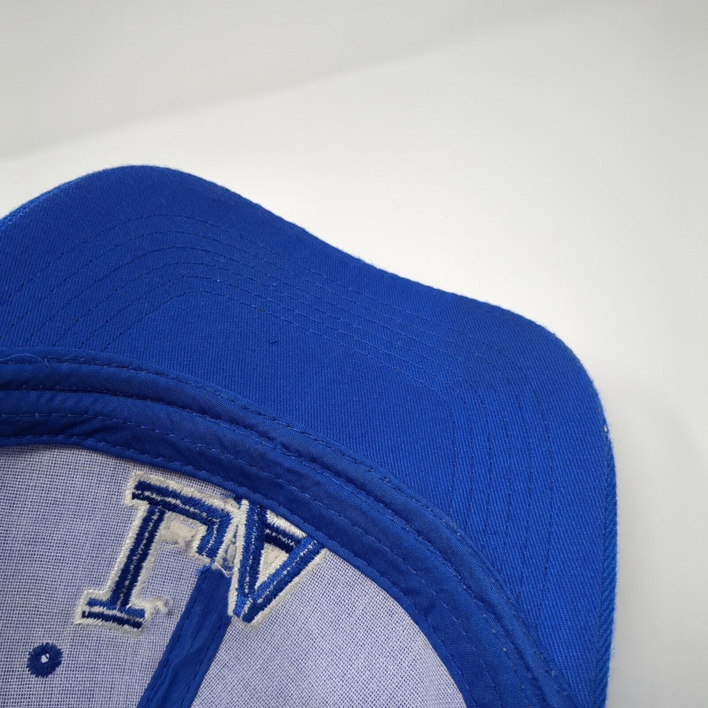 LA Los Angeles Strapback Hat Blue One Size Adjustable Embroidered 6 Panel