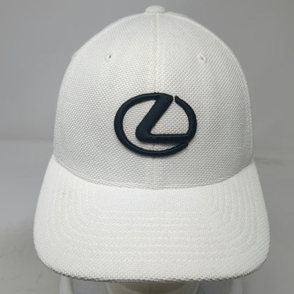 Flexfit Baseball Cap White One Size Newport Lexus Embroidered Logo Mesh hat