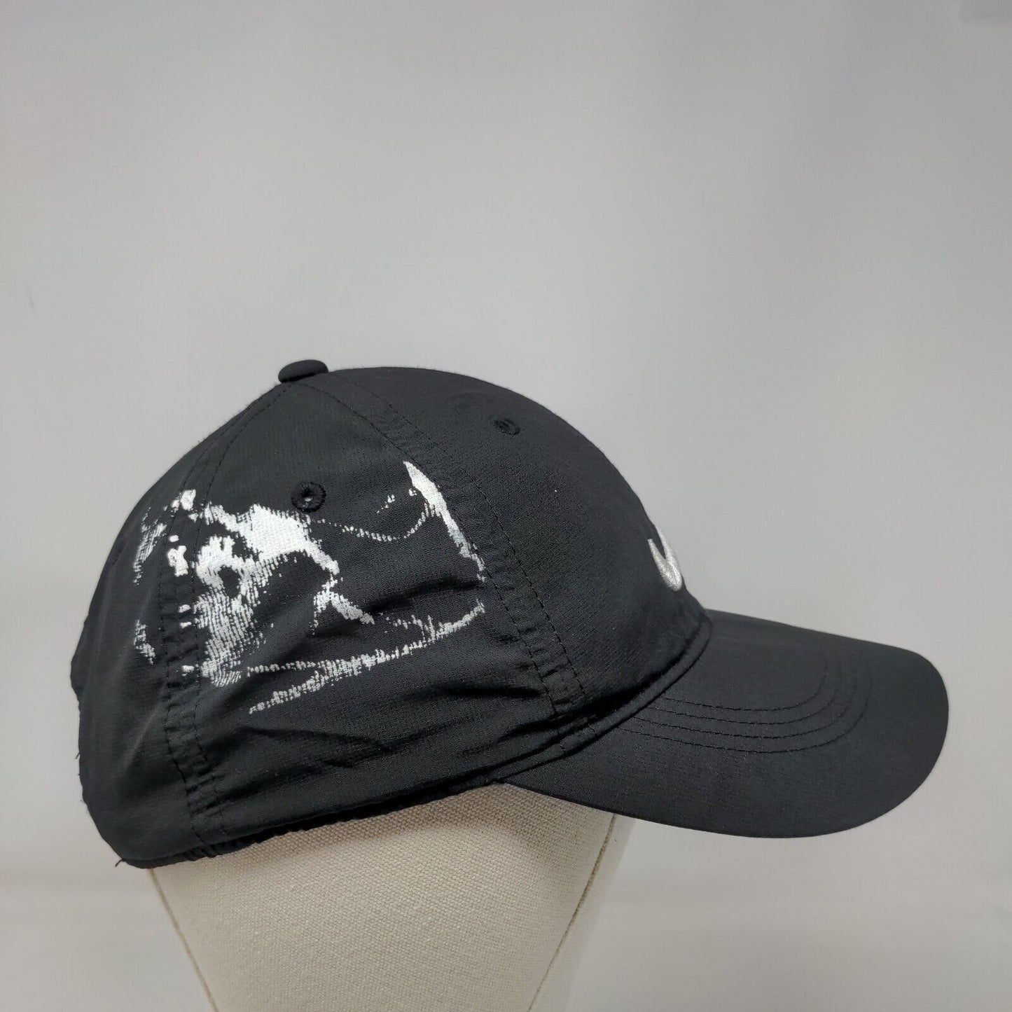 Nike Strapback Hat Black One Size Adjustable Embroidered Swoosh Logo 6 Panel