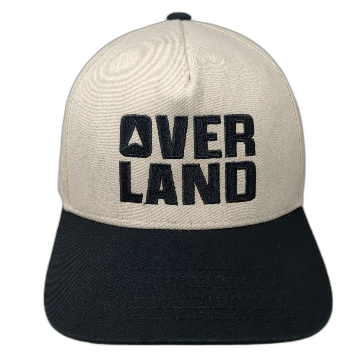 Direct Caps 5 Panel Beige Black One Size OVER LAND Mountain Snapback Cotton hat
