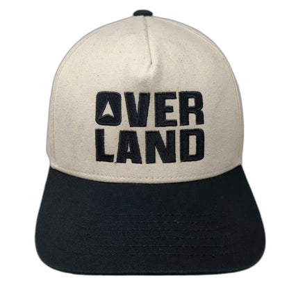 Direct Caps 5 Panel Beige Black One Size OVER LAND Mountain Snapback Cotton hat