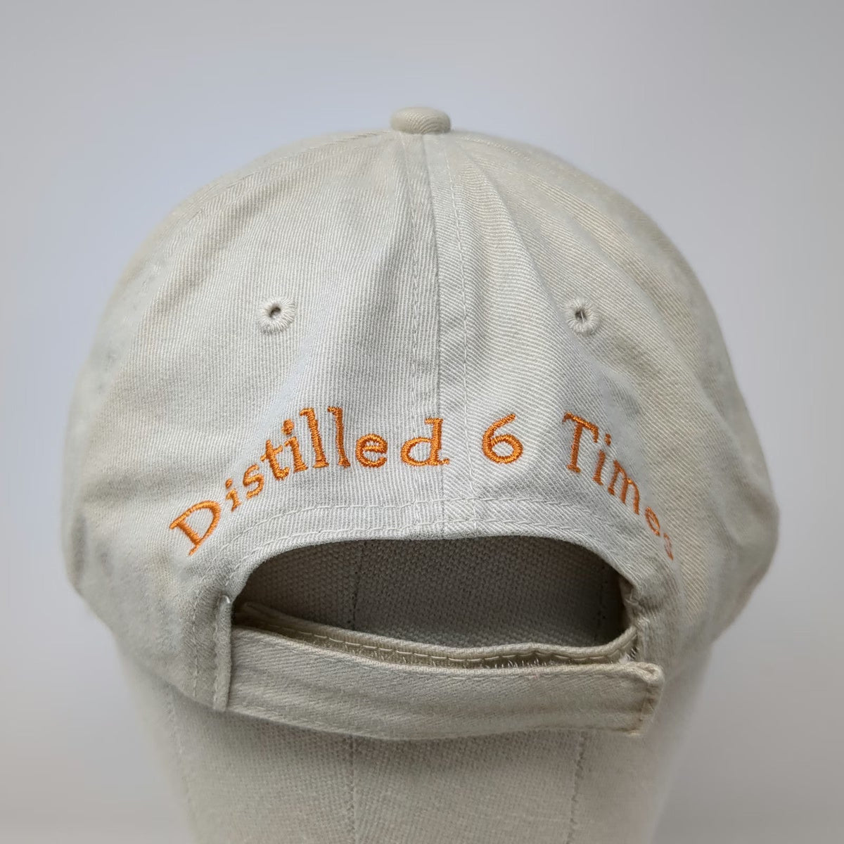 Titos Vodka Baseball Cap Beige One Size Strapback Distilled 6 Times Logo hat