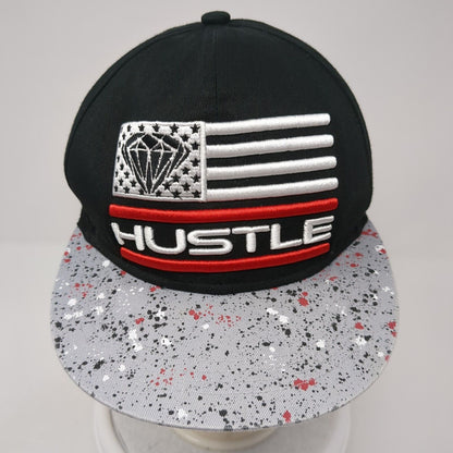 Hustle Snapback Hat Multicolor One Size Adjustable Splatter Paint Sole Addiction