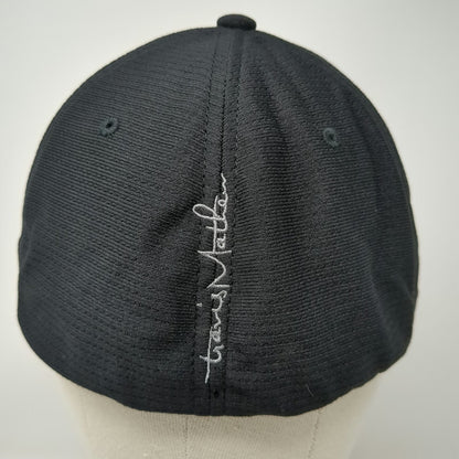TravisMathew Baseball Cap Black XL Flexfit Capita Logo Signature Golf Sport Hat