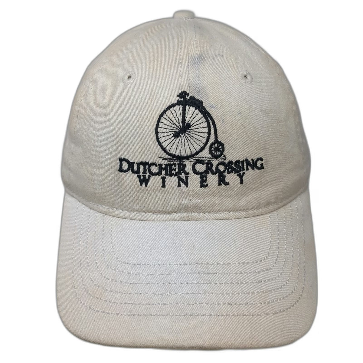 Ouray Sportswear Baseball Cap White One Size Dutcher Crossing Winery Strapback