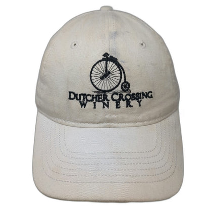 Ouray Sportswear Baseball Cap White One Size Dutcher Crossing Winery Strapback