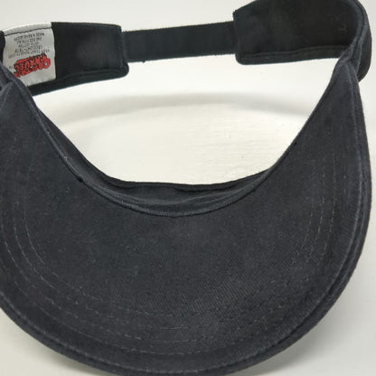 Captain Travel Visor Black One Size Alcatraz The Rock Embroidered Cotton Hat