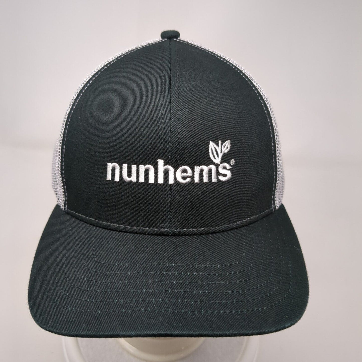 Nunhems Adult Snapback Trucker Hat Black OSFA Adjustable Mesh Back Outdoor Cap