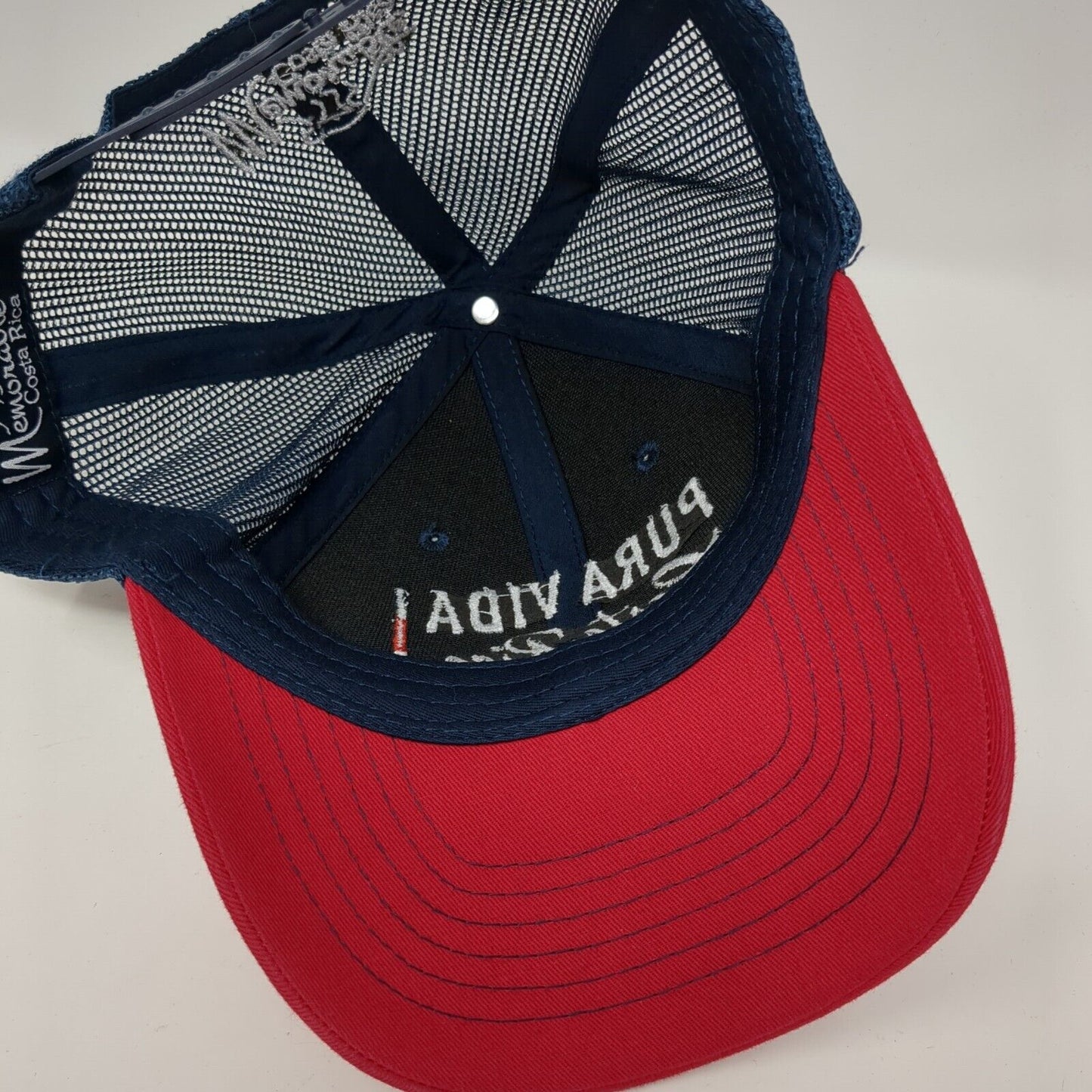 Pura Vida Costa Rica Snapback Trucker Hat Multicolor OS Adjustable Mesh Back