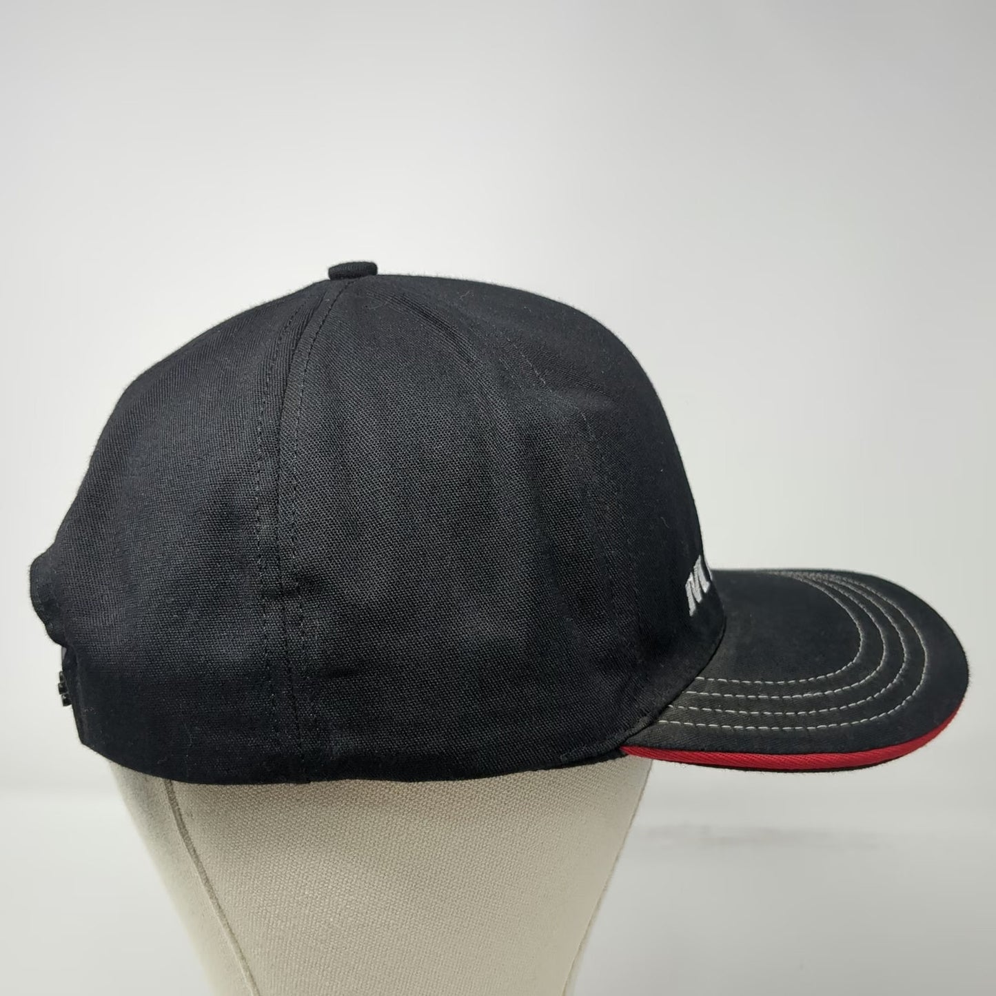 Unionwear Snapback Hat Black One Size Marines USMC Logo Contrast Stitching USA