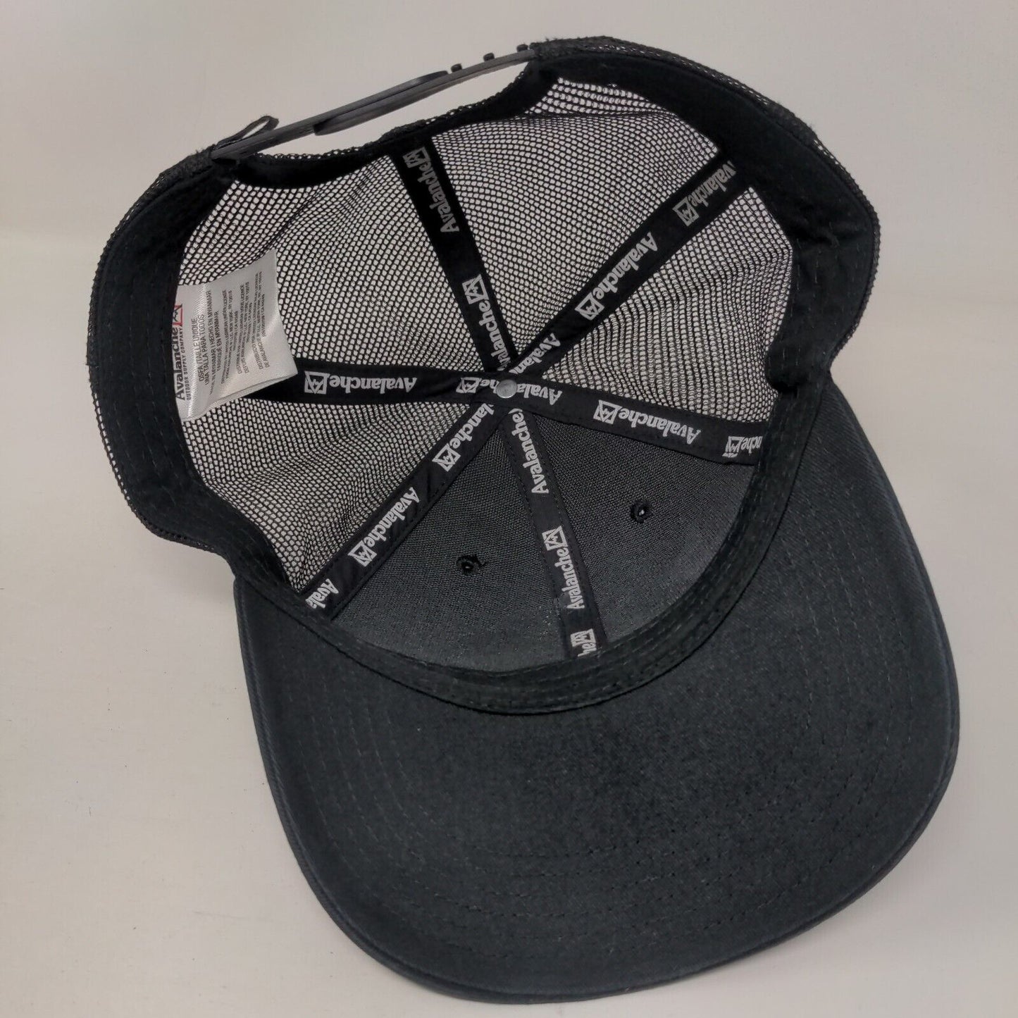 Go Outside Snapback Trucker Hat Black One Size Adjustable Mesh Back Avalanche