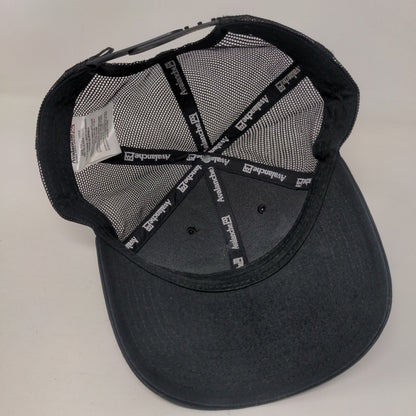 Go Outside Snapback Trucker Hat Black One Size Adjustable Mesh Back Avalanche