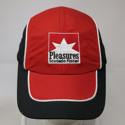 Pleasures Baseball Cap Red Black One Size Performance Team Racing Hat