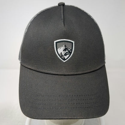 KÜHL Trucker Hat Gray One Size Mesh Back Snapback Mountain Shield Logo Patch