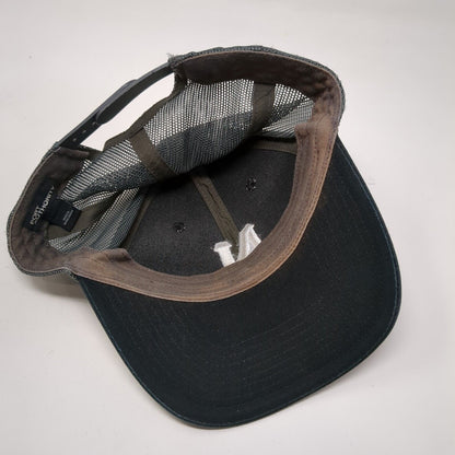Letter N Snapback Mesh Back Trucker Hat Black OSFA Port Authority