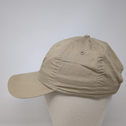 Whitetail Strapback Hat Brown One Size Embroidered Ahead Lightweight