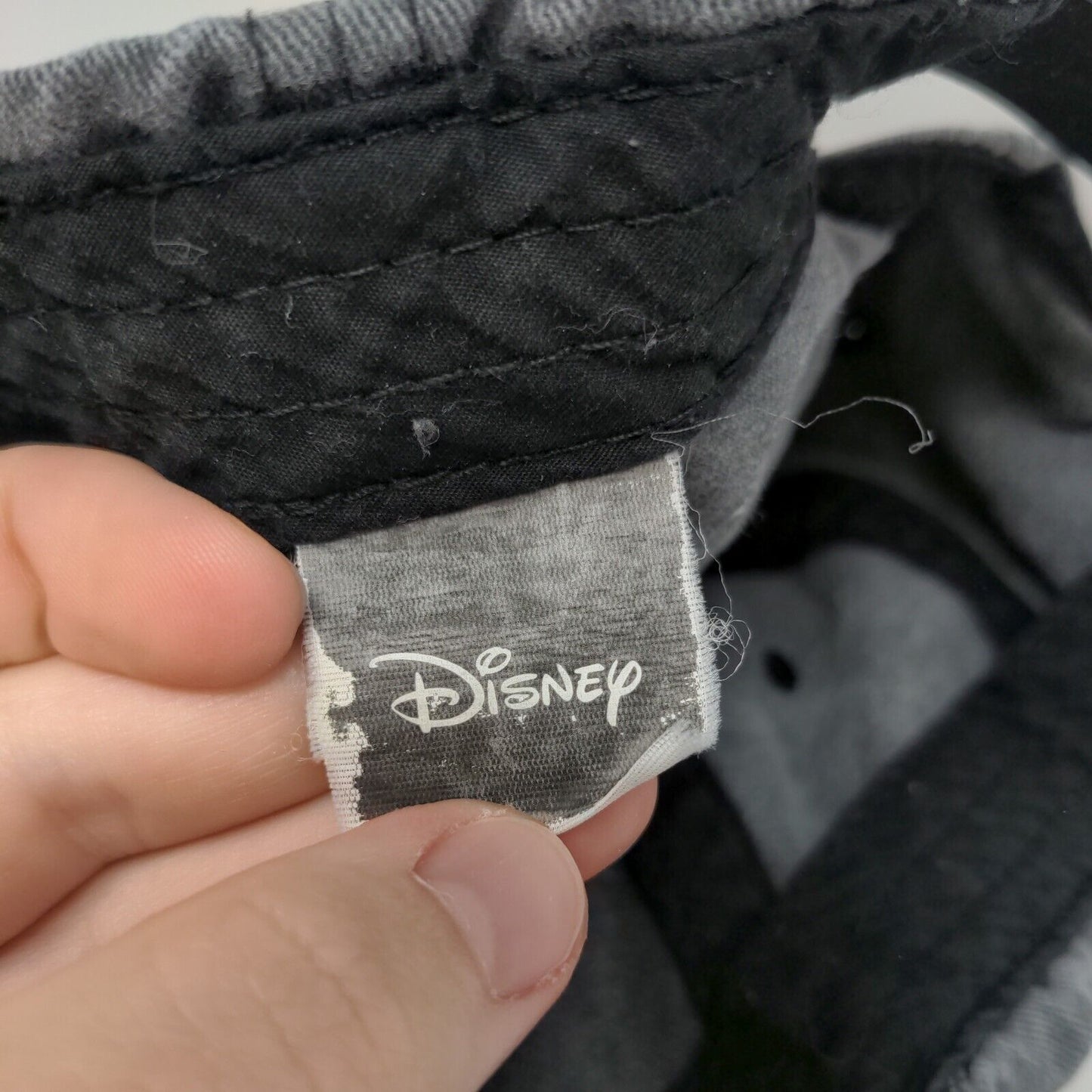 Mickey Mouse Snapback Hat Gray OSFM Embroidered Adjustable Disney