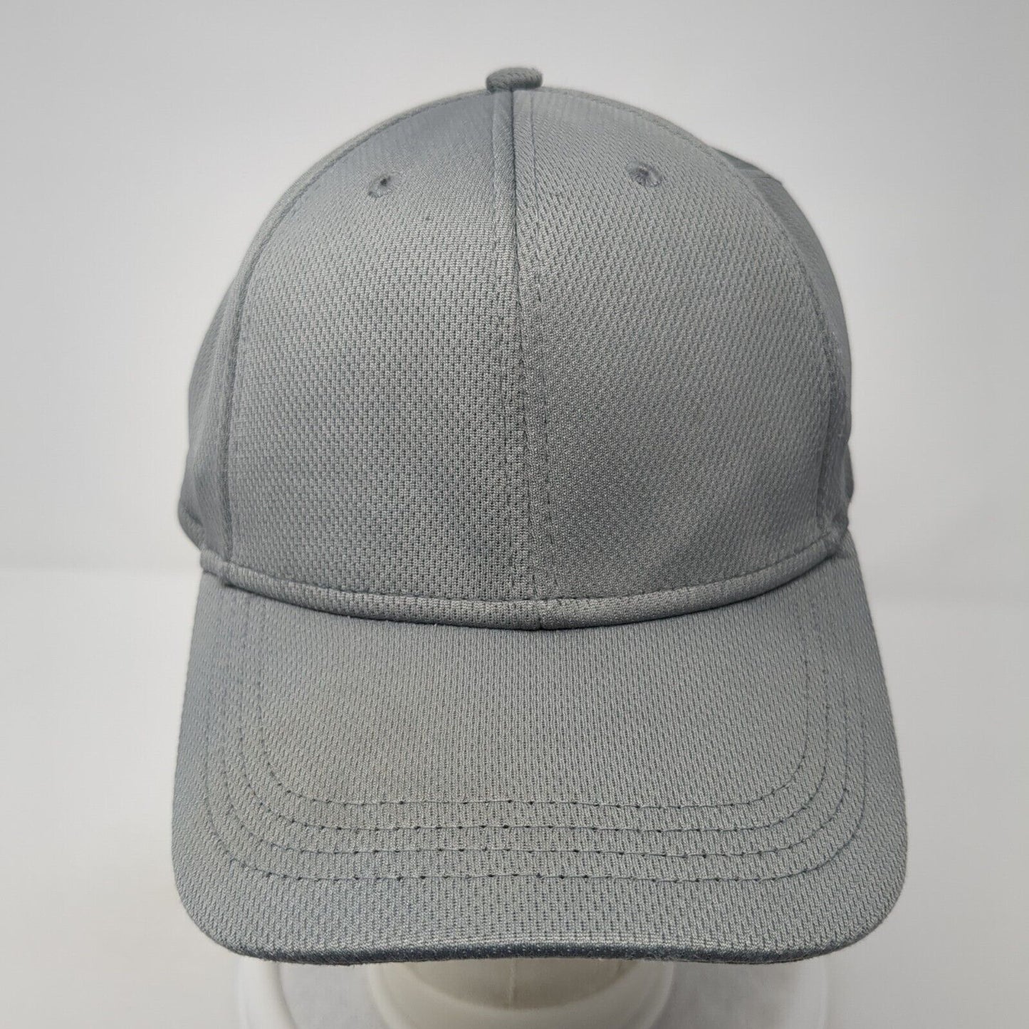 Athletic Works Fitted Hat Gray L-XL Stretch Blank Solid 6 Panel Outdoor