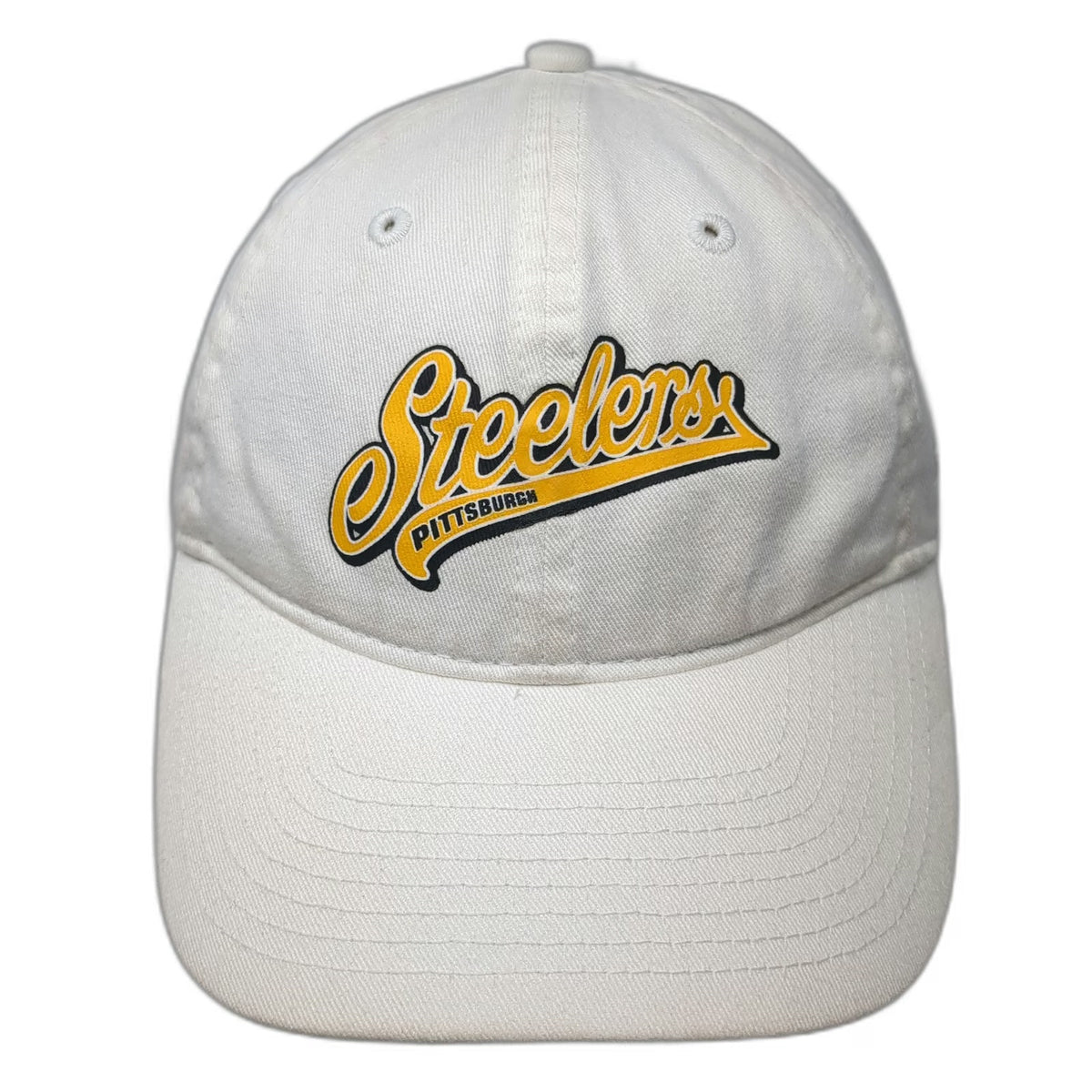 Reebok Pittsburgh Steelers NFL Cap White One Size Slideback Cotton Embroidered