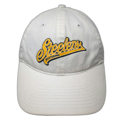 Reebok Pittsburgh Steelers NFL Cap White One Size Slideback Cotton Embroidered