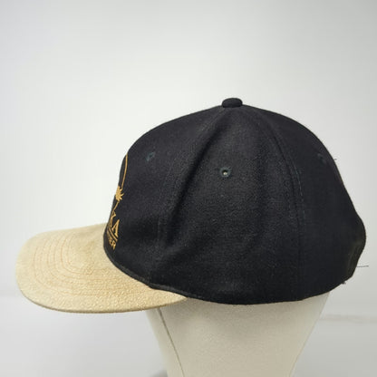 Triangle Headwear Alaska The Last Frontier Black Baseball Cap One Size Wool Hat