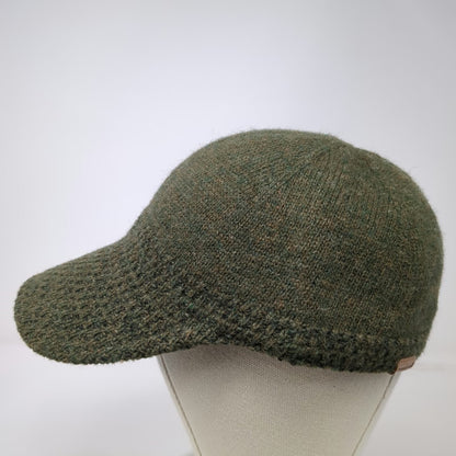 Mont-bell Baseball Cap Green M 100% Wool Knit Visor Warm Winter Hiking Sport Hat