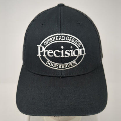 Precision Overhead Garage Door Service Trucker Hat Black One Size Mesh Back