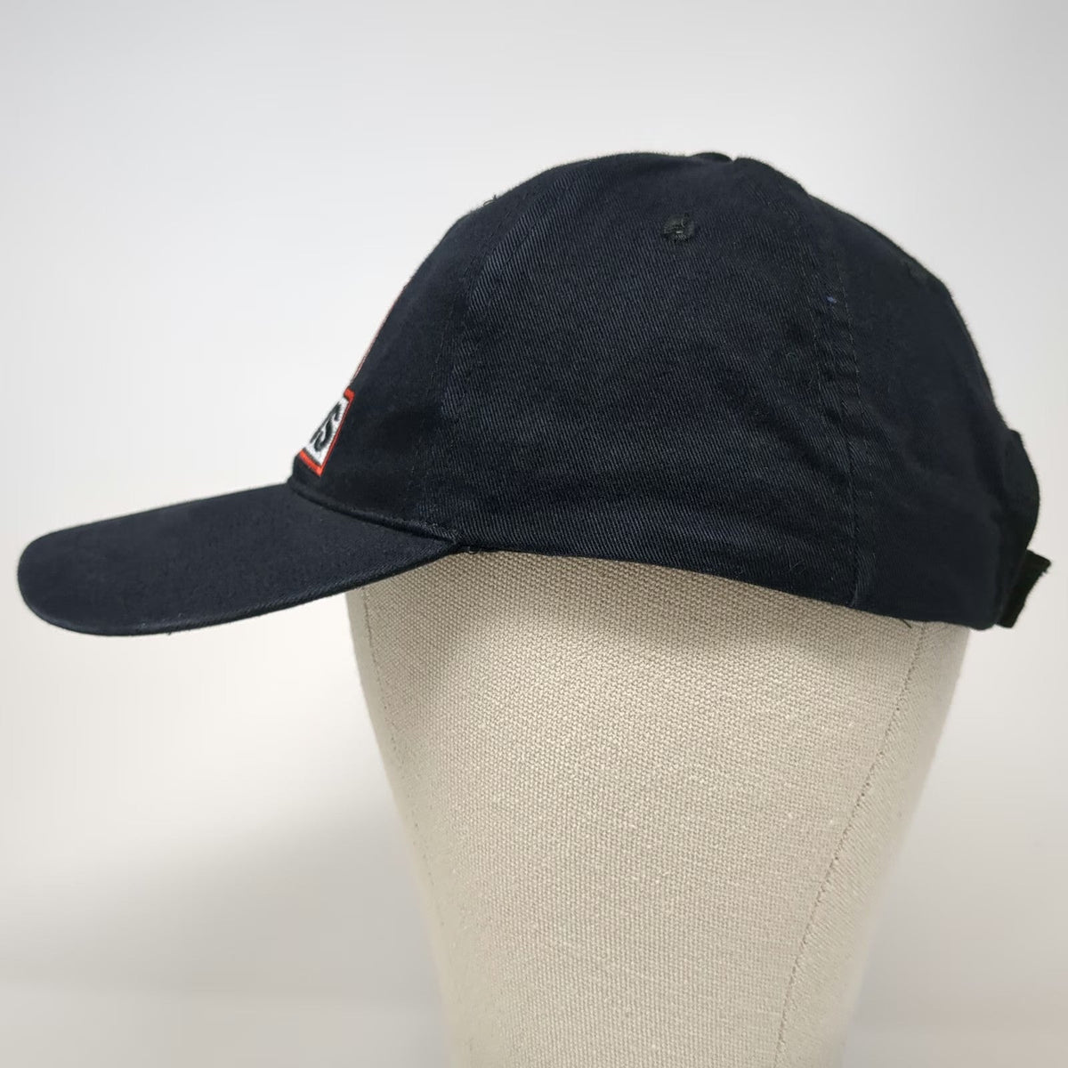 Monarch Baseball Cap Black OSFM Wyoming Downs Horse Racing Logo Strapback Hat