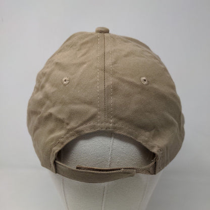 KC Men's Strapback Hat Tan Size OSFM Embroidered WOW Word of the Week Logo