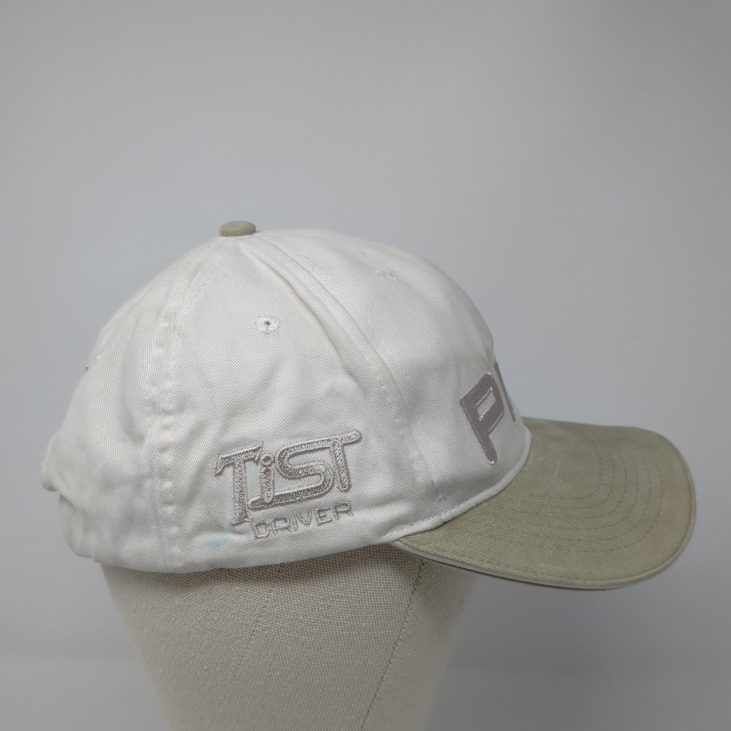 PING Slideback Hat White One Size Adjustable Colorblock Outdoor 6 Panel
