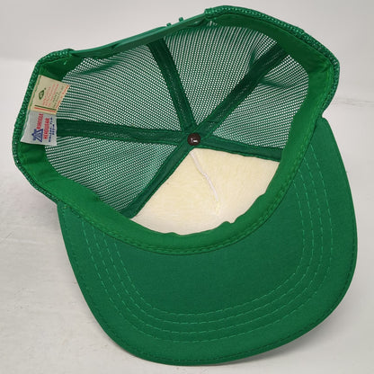 Triangle Headwear Trucker Hat Green Keller Block Logo Mesh Foam Snapback Print