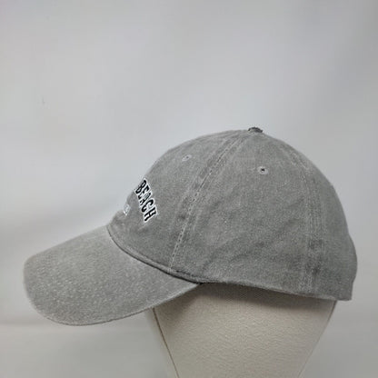 Madeira Beach Florida Strapback Hat Gray One Size Embroidered 6 Panel Surf Style