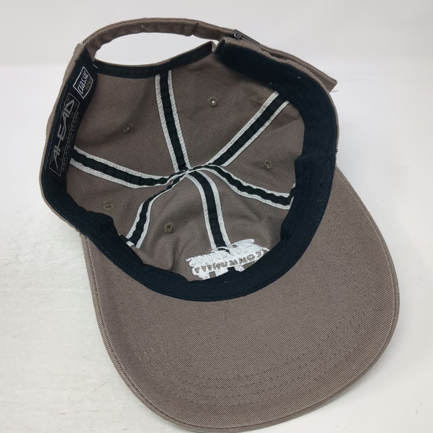 Ahead Baseball Cap Brown One Size Adams Community Bank Slideback Cotton Hat