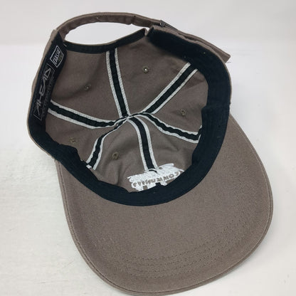 Ahead Baseball Cap Brown One Size Adams Community Bank Slideback Cotton Hat