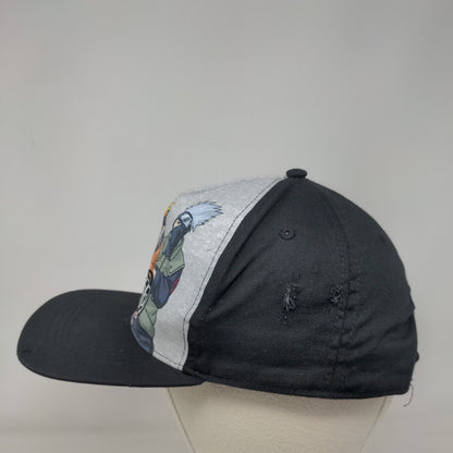 Naruto Snapback Hat Black Youth OSFM Adjustable Colorblock Vent Holes