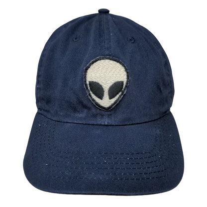 Alien Head Patch Slideback Hat Blue OSFA Adjustable 6 Panel Newhattan